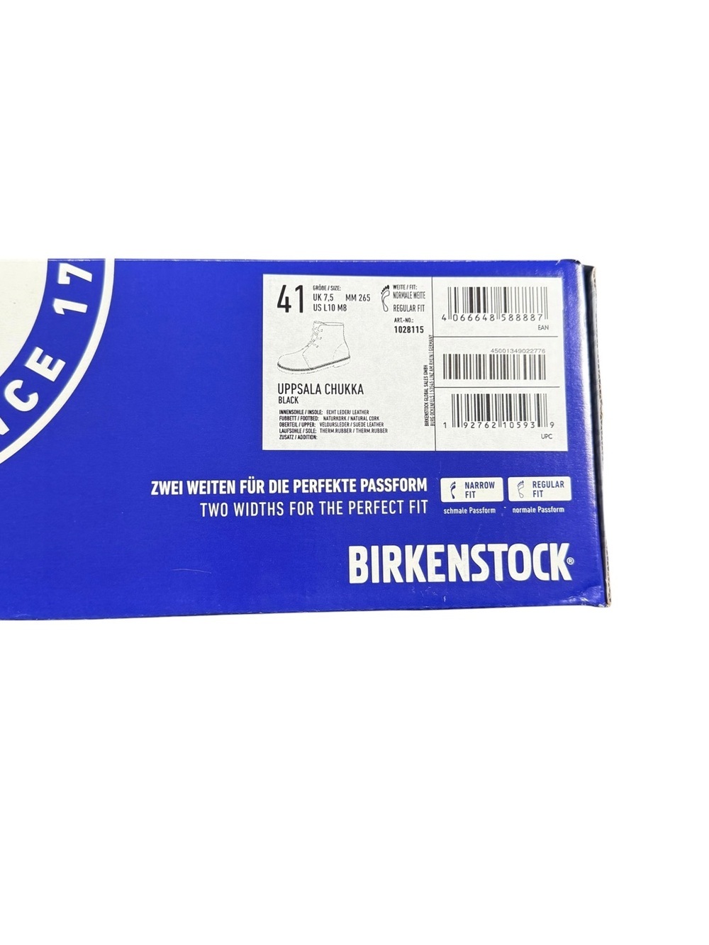NIB Birkenstock Uppsala Chukka Black Suede Boots 41 - Picture 10 of 13